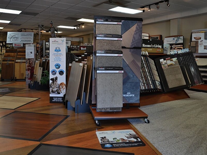 Our flooring options even cover our own floors at Clayton Flooring Center in Clayton, NC